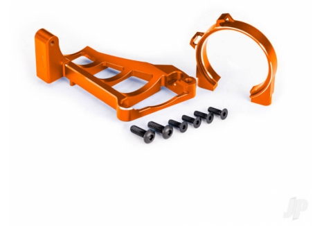 Traxxas Motor Mounts Front Rear 6061-T6 Aluminium Orange TRX10261-ORNG