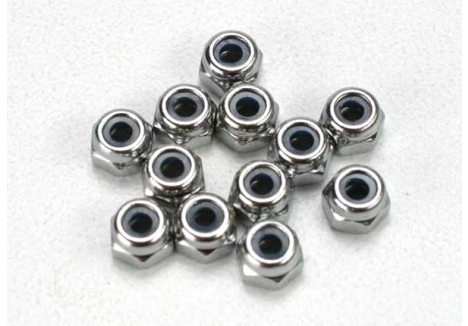 Traxxas Nuts, 2.5mm nylon locking (12 pcs) TRX5158