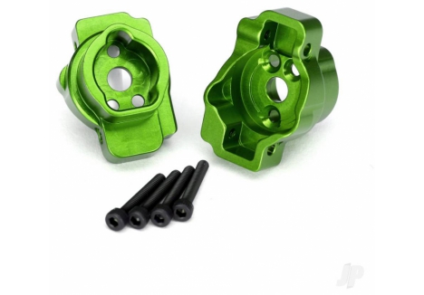 Traxxas Portal Drive Axle Mount Rear 6061-T6 Aluminium Green TRX8256G
