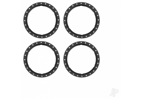 Traxxas Pro Scale Beadlock Rings Black Machined Aluminium TRX10276-BLK