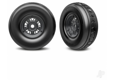Traxxas Pro Scale Sand Car 1/10 Front Wheels Tyres Black Chrome TRX10972-BLKC