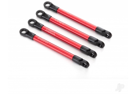 Traxxas Push rods, aluminium (Red-anodised) (4 pcs) (assembled with rod ends) TRX7118X