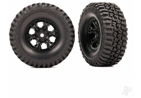 Traxxas RC Wheels and Tyres Assembled 1/18 Scale Black BFGoodrich Mud-Terrain TRX9774