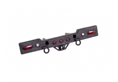 Traxxas Rear Bumper Black Chrome Assembled with Lenses TRX8838X
