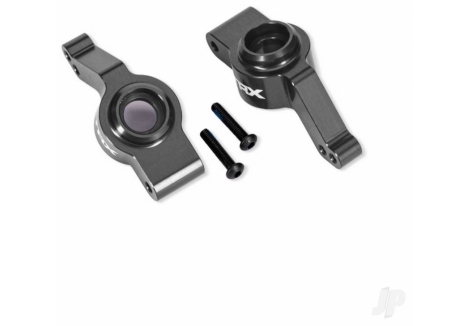 Traxxas Rear Stub Axle Carrier Pair 6061-T6 Aluminium Grey TRX9065-GRAY