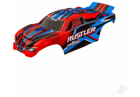 Traxxas Rustler 1/10 2WD RC Stadium Truck Body Shell Red TRX3734-RED