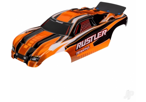 Traxxas Rustler 1/10 RC Stadium Truck Body Orange TRX3750T