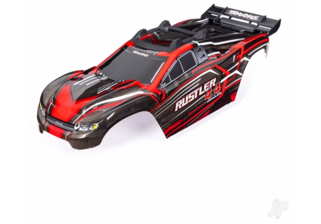 Traxxas Rustler 4X4 1/10 RC Body Red Pre-Painted TRX6740-RED