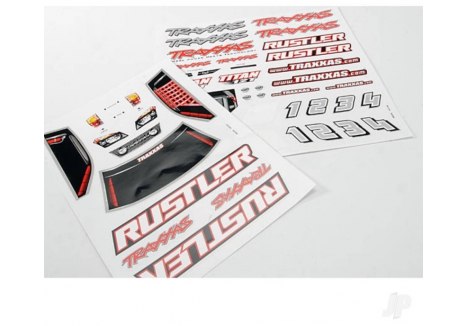 Traxxas Rustler HD Decal Sheet 1/10 Scale Stadium Truck TRX3716