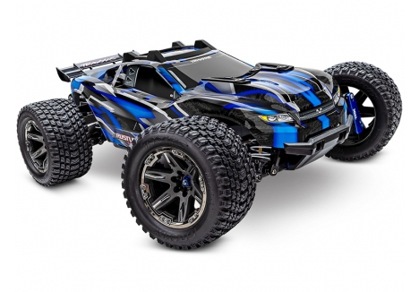 Traxxas Rustler Ultimate 4X4 VXL 1/10 4WD Brushless RC Stadium Truck Blue TRX67097-4-BLUE