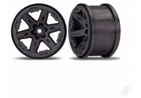 Traxxas RXT 2.8 Inch RC Wheels Charcoal Grey Black Chrome 1/10 4WD TRX6772