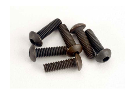 Traxxas Screws, 3x10mm button-head machine (hex drive) (6 pcs) TRX2577