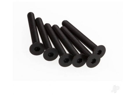 Traxxas Screws M3 x 25mm Countersunk Machine Hex Drive Black 6 Pack TRX4858
