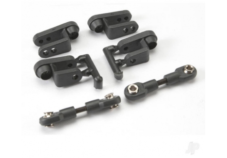 Traxxas Servo Horns Steering Kit Long Short Metal Linkage Turnbuckles TRX5345R