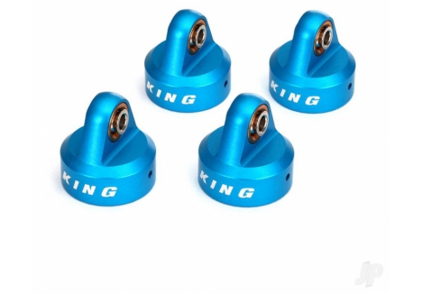 Traxxas Shock Caps Aluminium Blue Anodised King Shocks 4pc TRX8457