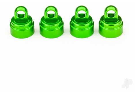 Traxxas Shock Caps Aluminium Green Anodised 4 Piece Ultra Shock TRX3767G