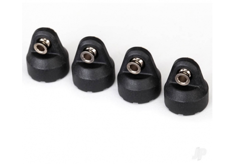Traxxas Shock Caps Black Assembled Hollow Balls 4 Pack TRX8361