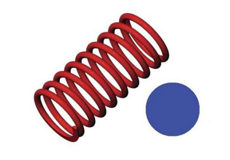 Traxxas Shock Spring Red GTR 5.9 Rate 120mm Rear Pair TRX5444