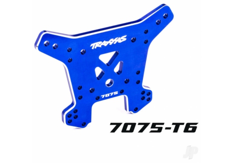 Traxxas Shock Tower Rear 7075-T6 Aluminium Blue Anodised Sledge TRX9638