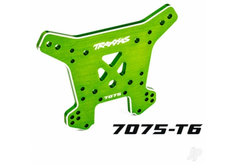 Traxxas Shock Tower Rear 7075-T6 Aluminium Green Anodised Sledge TRX9638G
