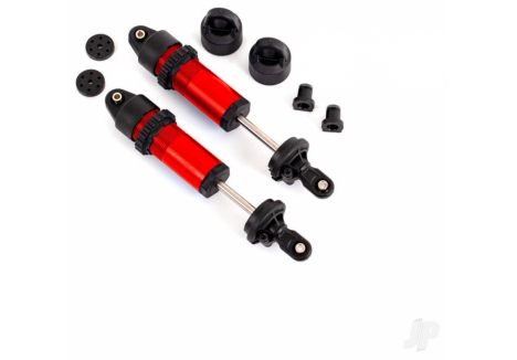 Traxxas Shocks, GT-Maxx, aluminium (red-anodised) (fully assembled w,o springs) (2) TRX9660-RED