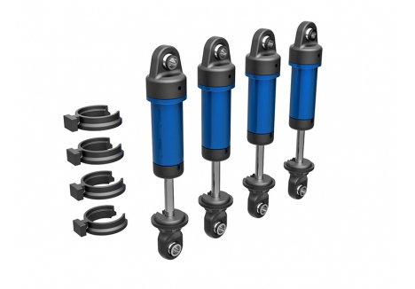 Traxxas Shocks GTM 1/18 Aluminium Blue-anodised RC Crawler Set of 4 TRX9764-BLUE