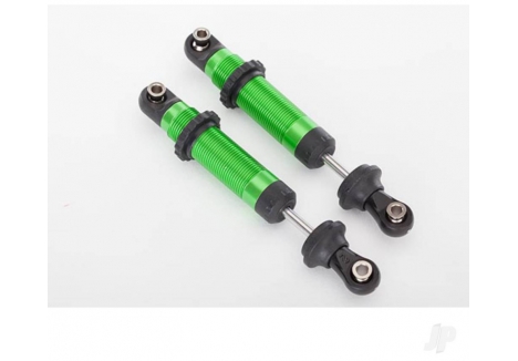 Traxxas Shocks, GTS, aluminium (Green-anodised) (assembled with spring retainers) (2 pcs) TRX8260G