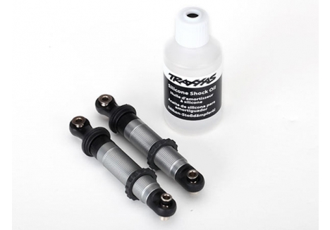 Traxxas Shocks, GTS, Silver aluminium (assembled with spring retainers) (2 pcs) TRX8260