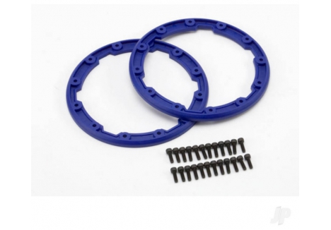 Traxxas Sidewall Protector Beadlock Blue for Geode Wheels with Screws TRX5666