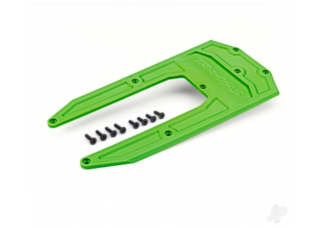 Traxxas Skid plate, Chassis, Green (fits Sledge) TRX9623G