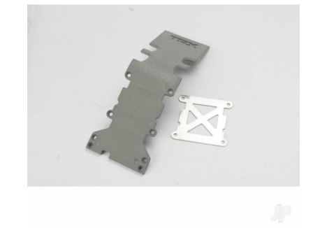 Traxxas Skid Plate Rear Plastic Grey with Stainless Steel Reinforcement TRX4938A