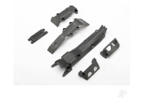 Traxxas Skid Plate Set Front Rear Transmission Steering Guards 1/16 TRX7037