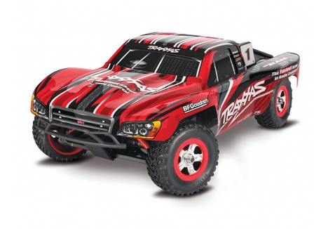 Traxxas Slash 1:16 4X4 RTR Electric Short Course Truck, Red (+ TQ 2-ch, XL-2.5, Titan 550, 6-Cell NiMH, USB-C Charger) TRX70054-8-RED
