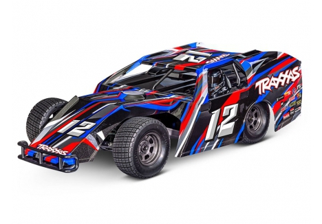 Traxxas Slash Modified BL-2S 1:10 2WD RTR Dirt Oval Racer, Red (+ TQ 2-ch, BL-2S, 3300kV, 2S LiPo, USB-C Charger) TRX104354-74-RED