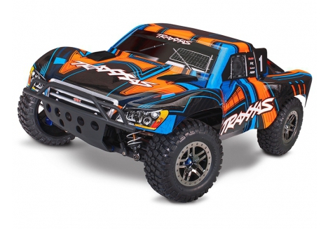 Traxxas Slash Ultimate 4X4 VXL 1:10 4WD RTR Brushless Electric Short Course Truck, Orange (+ TQi 2-ch, TSM, VXL-3s, Velineon 3500kV) TRX68277-4-ORNG