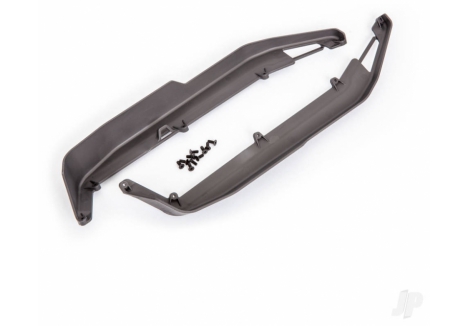 Traxxas Sledge Chassis Side Guards Left Right Pair 3x8 Fasteners TRX9524