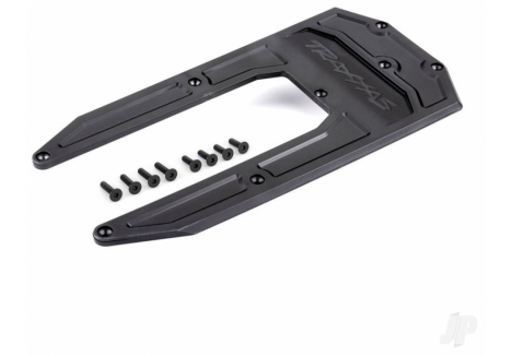 Traxxas Sledge Chassis Skid Plate Heavy-Duty Composite Black TRX9623