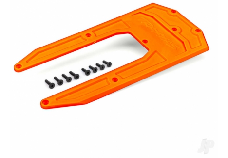 Traxxas Sledge Chassis Skid Plate Orange Heavy-Duty Composite TRX9623T