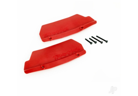 Traxxas Sledge Rear Mud Guards Red Left and Right TRX9519R