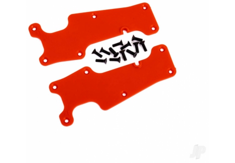 Traxxas Sledge Suspension Arm Covers Red Front Left Right TRX9633R