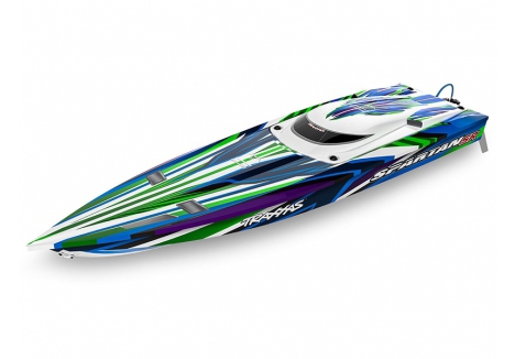 Traxxas Spartan SR 1/10 36in 6S Brushless RC Race Boat Green TRX103076-4-GRN