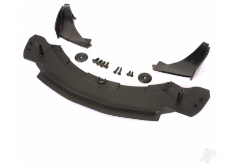 Traxxas Splitter extension / canards, left and right / washers (2)/ 4x12mm CCS (4)/ 3x15mm CCS (2)/ 3x10mm CCS (2) TRX6433X