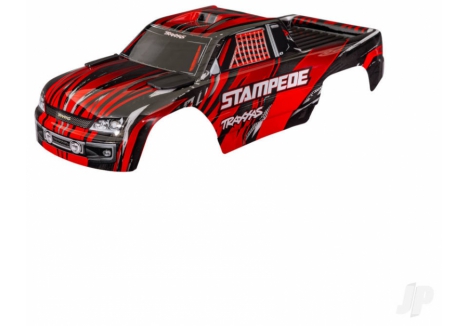 Traxxas Stampede 1/10 RC Monster Truck Body Shell Red TRX3620A-RED