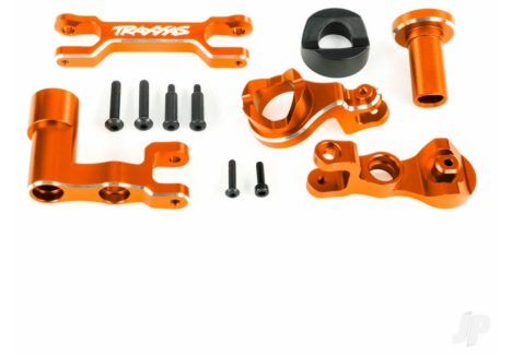 Traxxas Steering Bellcranks Drag Link Assembly Orange Aluminium TRX7843-ORNG
