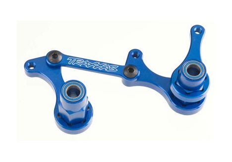 Traxxas Steering bellcranks, drag link (Blue-anodised 6061-T6 aluminium) / 5x8mm ball bearings (4 pcs) / hardware (assembled) TRX3743A