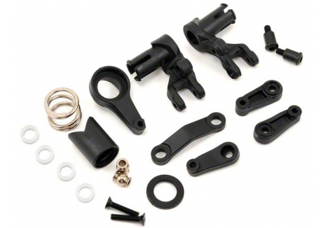 Traxxas Steering bellcranks / servo saver / servo saver spring / servo spring retainer / servo horn, steering TRX6845X