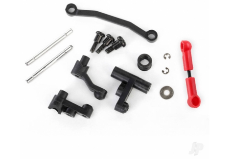Traxxas Steering bellcranks, servo saver / spring / spring retainer / posts / drag link TRX7538X
