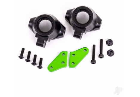 Traxxas Steering Block Arms Aluminium Green Anodised Sledge TRX9637G