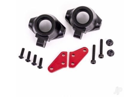 Traxxas Steering Block Arms Aluminium Red-Anodised 1/8 Sledge TRX9637R