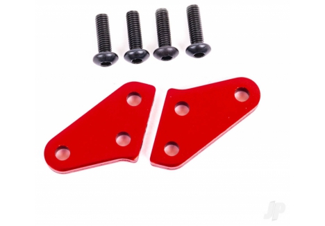 Traxxas Steering Block Arms Red Anodised Aluminium Left Right Pair TRX9636R